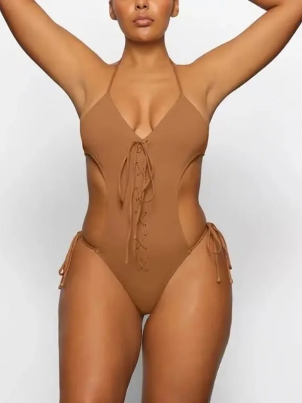 NWT Skims Swim Lace Up Monokini - Size XXLarge